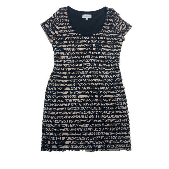 short sleeve  abstract print dress size 12 by Ronni Nicole - Picture 1 of 14